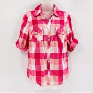 SONOMA Button Up Blouse Top 0188